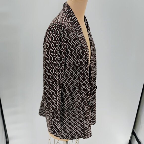 GP & J Baker x H&M Black Patterned Jacket (Us 8 ) - Picture 14 of 14